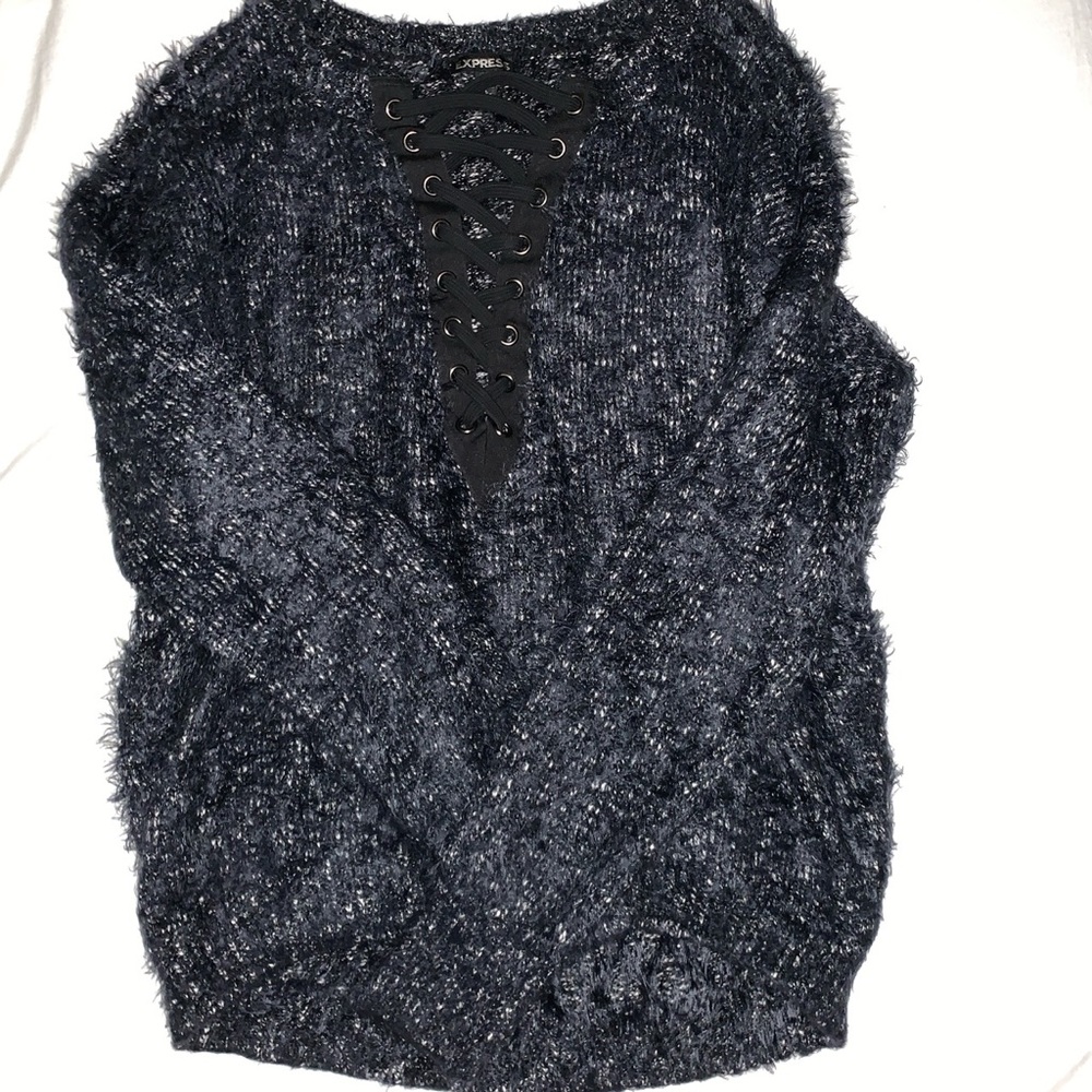 Express SUPER FUZZ sweater